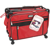 Spike Print Yarn red